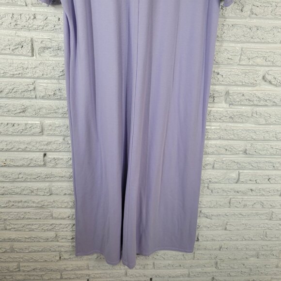 Coldwater Creek Womens Dress 1X Plus Short Sleeve Midi Lavender PUR36E - Picture 7 of 9